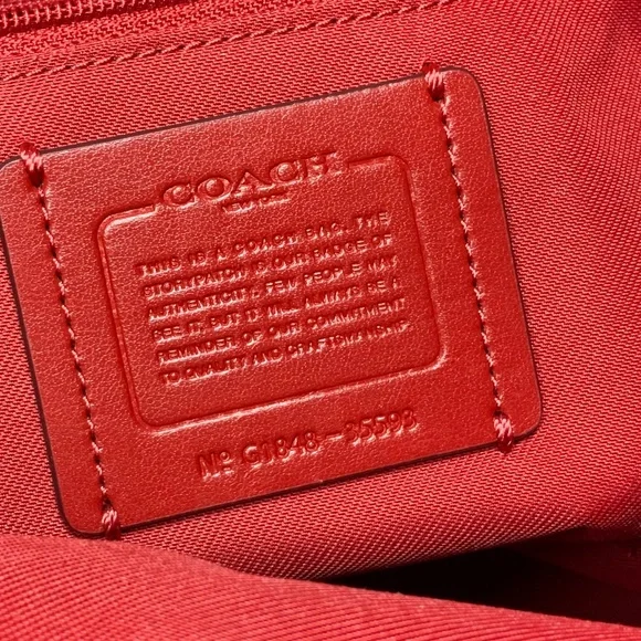 NWT - Coach Jasper Red Leather Shoulder Bag - 35593 - Picture 15 of 16